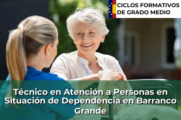 Técnico en Atención a Personas en Situación de Dependencia en Barranco Grande