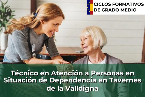 Técnico en Atención a Personas en Situación de Dependencia en Comunidad Valenciana 290 Técnico en Atención a Personas en Situación de Dependencia en Tavernes de la Valldigna