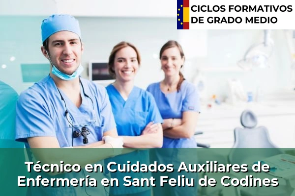 Técnico en Cuidados Auxiliares de Enfermería en Badalona 201 Técnico en Cuidados Auxiliares de Enfermería en Sant Feliu de Codines