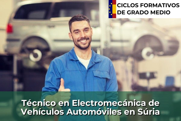 Técnico en Electromecánica de Vehículos Automóviles en Cataluña 192 Técnico en Electromecánica de Vehículos Automóviles en Súria